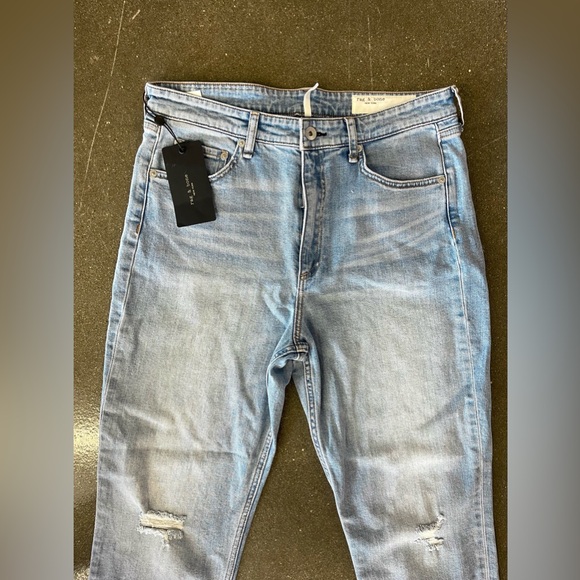 NWT Rag & Bone Nina High-Rise Cigarette Denim Jeans sz 31 - Picture 10 of 14